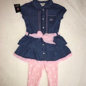 BRAND NEW [NWT] GUESS toddler girl shirt set